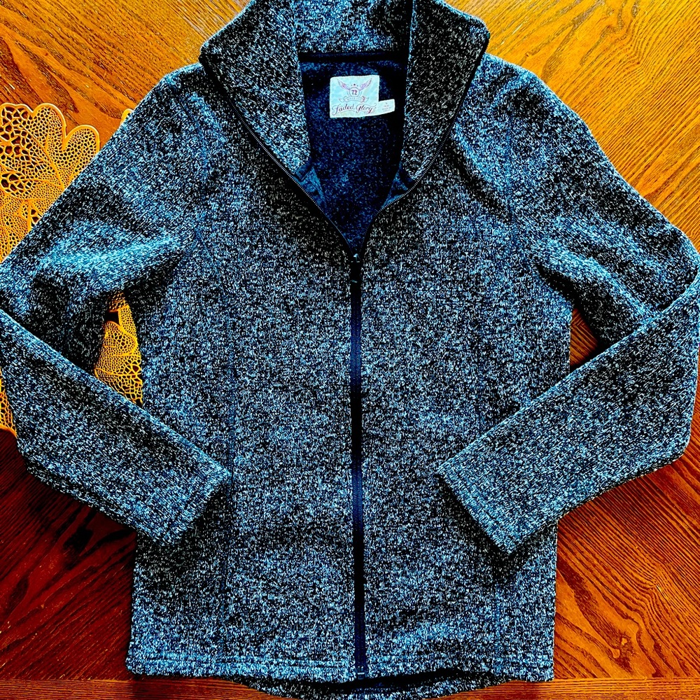 Black & White Lightweight Sweater Jacket - Size S.